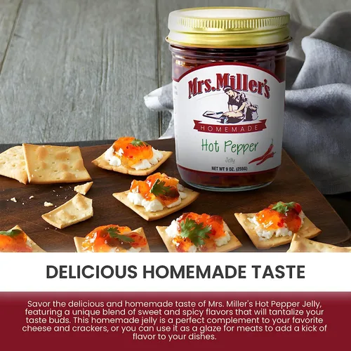 Vista 5 de Mrs. Miller's Hot Pepper Jelly 9 onzas (paquete de 2)