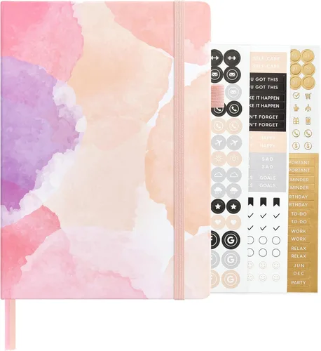 Vista 120 de ⩓ Per Se Cuaderno de Diario con Líneas (3 Paquetes), 160 Páginas Papel Grueso 100GSM, A5 Tapa Dura Cuadernos con Rayas Universitarias para Escribir