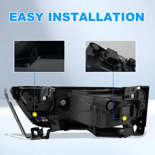Vista 8 de Luces antiniebla aptas para Honda Accord 2014 2013 2015 4 puertas sedán luces antiniebla con bombillas halógenas e interruptor y kit de cableado