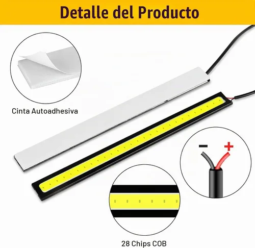 Vista 4 de Linkstyle Barra de luz interior LED de 12 V, impermeable, 28 LED, tira de luces superbrillantes para camión, barco, bicicleta, RV, color blanco