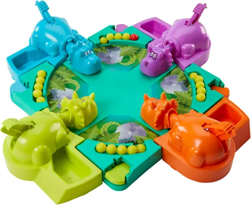 Vista 8 de Hasbro Gaming Hungry Hungry Hippos Dino Edition Juego de Mesa, Juego Preescolar para Edades de 4 Años en Adelante; para 2 a 4 Jugadores