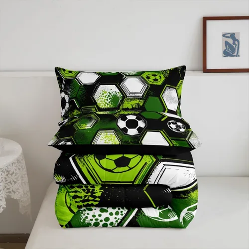 Vista 68 de Juego de ropa de cama de baloncesto para niños y adolescentes, juego de edredón deportivo para niños, tamaño matrimonial, suave, ligero, decoración