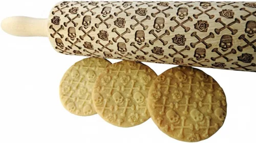 Vista 6 de Rodillo de grabado con láser para grabar galletas caseras de Halloween Algis Crafts