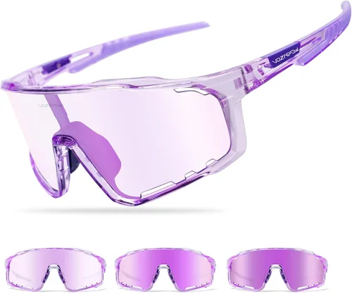 Vista 10 de Gafas de ciclismo fotocromáticas para hombres y mujeres, UV400 gafas de sol deportivas para MTB, equitación, correr, pesca, béisbol