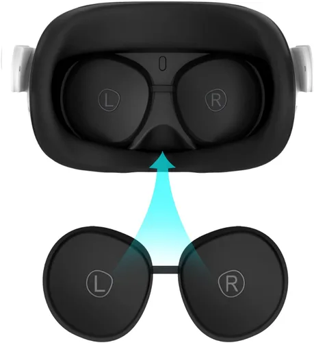 Vista 7 de Protective Cover Compatible with Oculus Quest 2 Accessories, Silicone Controller Grip Cover Protector, Soft Shell Skin with Face Cover and Lens