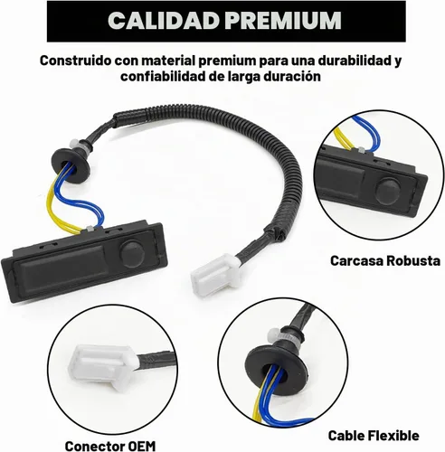 Vista 2 de Botón de Liberación de Escotilla Pestillo de Maletero 25380-3JA0A Interruptor Botón de Liberación de Apertura de Compuerta Trasera Portón Trasero