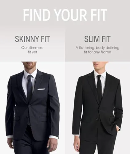 Vista 2 de Calvin Klein Traje elástico ajustado para hombre por separado, selección de tallas de chaqueta y pantalón personalizado