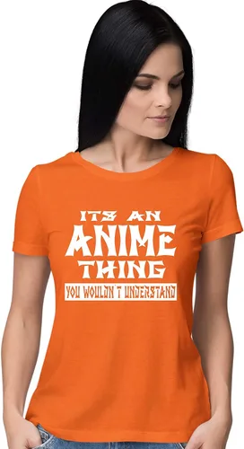 Vista 5 de Go All Out Camiseta con texto en inglés "It's an Anime Thing You Wouldn't Understand" para mujer Athletic Heather
