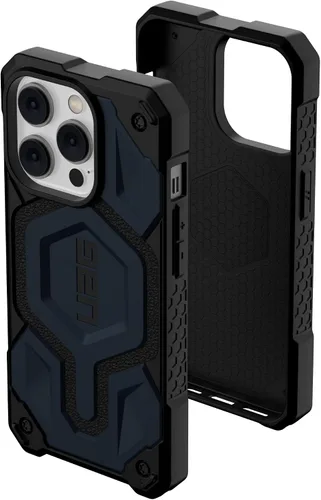 Vista 11 de Urban Armor Gear UAG Diseñado para iPhone 14 Pro Funda negra 6.1" Monarch Pro Imán incorporado Compatible con carga MagSafe Funda protectora Monarch