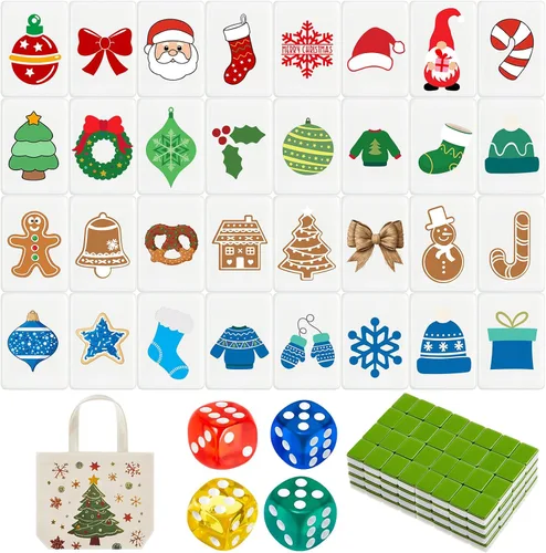Vista 15 de Hollowfly 2 Jugadores Mahjong Bloque Set Animales