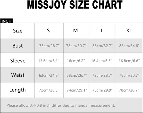 Vista 4 de MISSJOY Womens Summer Short Sleeve Bodysuits Crew Neck Ribbed Petal Sleeve Stretchy Slim Fit Leotards Tops