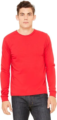 Vista 93 de Canvas Filmore 3501 - Camiseta de 4.2 onzas para hombre manga larga (1) Ceniza + (1) Jaspeado atlético