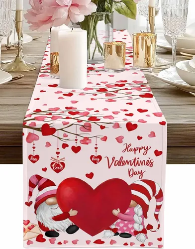 Vista 13 de Juego de 6 manteles individuales de mesa de Navidad, manteles individuales de algodón y lino antideslizantes lavables, bolas de Navidad, copos