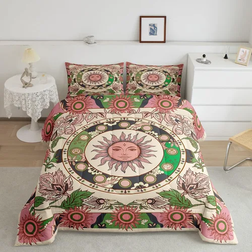 Vista 30 de Feelyou Juego de edredón de panda de dibujos animados para niños, edredón de animales lindos para niños y niñas, juego de ropa de cama kawaii panda
