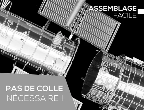 Vista 4 de Metal Earth Fascinations Hubble Telescope 3D Kit de modelo de metal