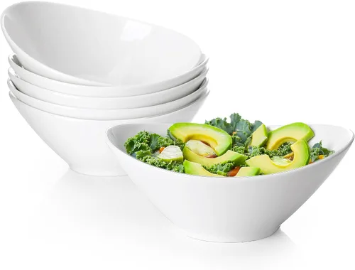 Vista 10 de Teocera Juego de 5 cuencos pequeños de porcelana de 12.7 cm, cuencos pequeños de 6 onzas para postre, helado, aperitivos, para sumergir, Beige