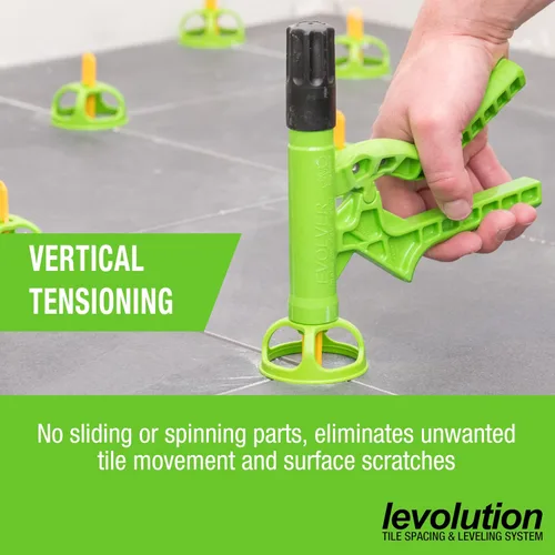 Vista 5 de Miracle Sealants Levolution Evolver - Herramienta de tensado, nivelación de azulejos y sistema de espaciado para control de Lippage