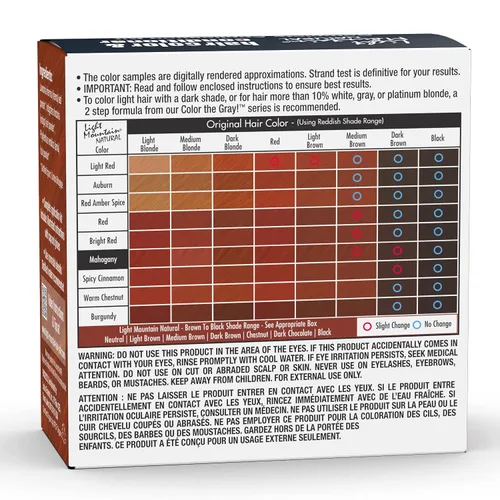 Vista 2 de Light Mountain Tinte y acondicionador para el cabello de henna, tinte de cabello caoba para hombres y mujeres, polvo orgánico de hoja de henna