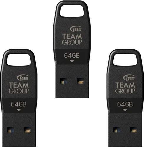 Vista 10 de TEAMGROUP C162 32GB USB 3.2 Gen 1 USB 3.1/3.0 Mini Fits Metal Lectura 100MB/s Flash Thumb Drive Almacenamiento de Datos Externo Memory Stick