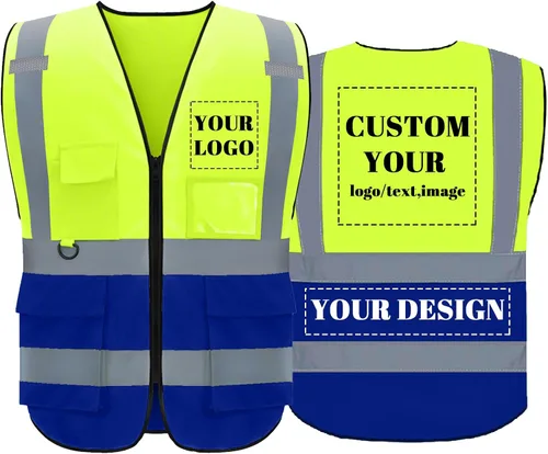 Vista 12 de BeautyWill Chaleco de seguridad personalizado con logotipo Clase 2 Chaleco reflectante de alta visibilidad Chaleco de trabajo protector