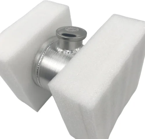 Vista 8 de JSD 3/4 Galón en total 15,2 cm x 20,3 cm Tanque de combustible de aluminio redondo pequeño para celda de combustible girada + Soporte de llenado