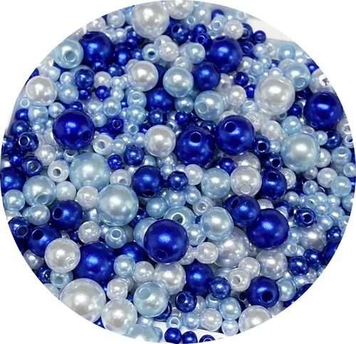 Vista 14 de Cuentas de perlas mixtas de 30 a 0.315 in, perlas redondas sueltas de satén, cuentas de plástico para hacer joyas, aretes, pulseras, collares