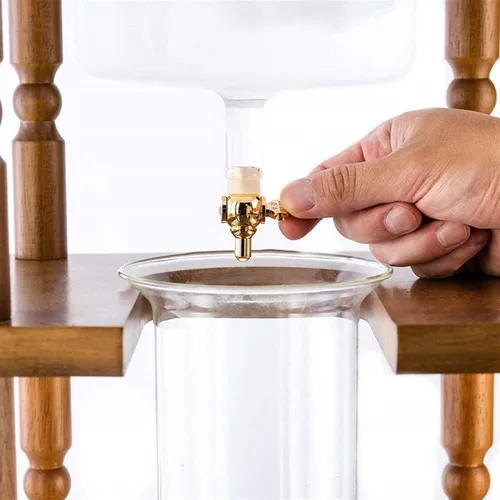 Vista 3 de Percolador - Cafetera para goteo, cafetera con goteo, máquina de café fría para café o tetera de vidrio