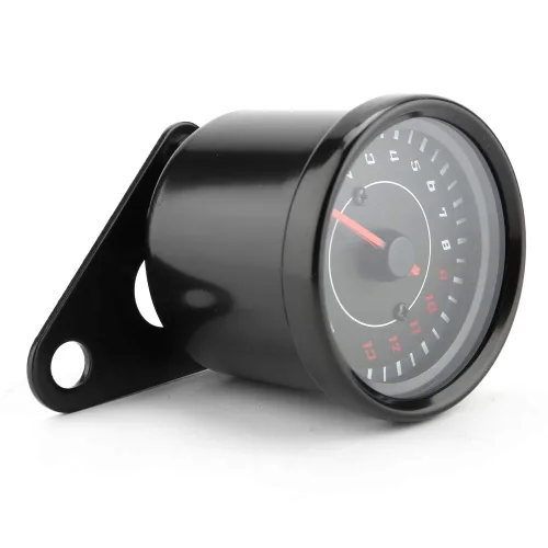 Vista 7 de Tacómetro de 13000 RPM para motocicleta, indicador universal de 12V con retroiluminación LED, contador de revoluciones para motor de carburador