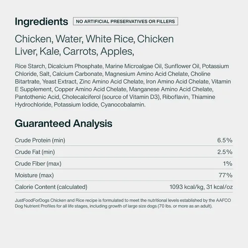 Vista 11 de JustFoodForDogs Pantry Fresh - Alimento húmedo para perros, comida completa o comida para perros, receta de comida para perros de grado humano