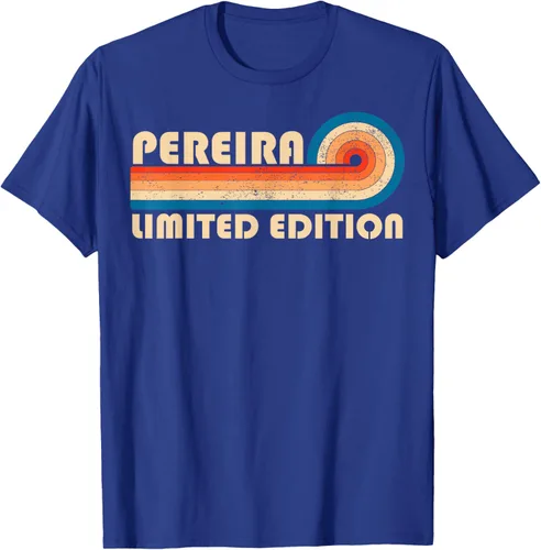 Vista 19 de PEREIRA - Camiseta vintage con apellido retro de los años 80 y 90, Negro