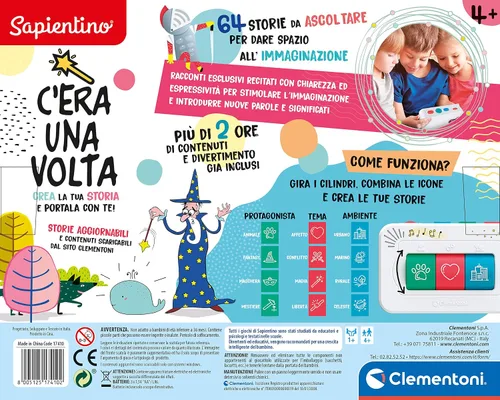 Vista 3 de Clementoni Sapientino-C'era UNA Volta cuenta historias interactivas, multicolor, 17410, 4-6 años