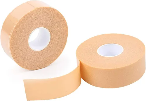Vista 3 de Moleskin - Rollo de 2 piezas multiusos antideslizante para el cuidado de los pies, almohadillas de ampollas adhesivas impermeables con cinta