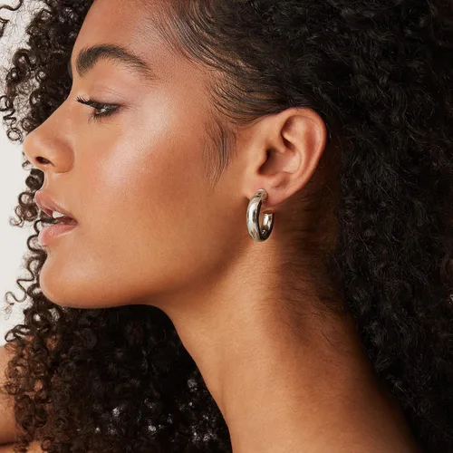 Vista 2 de PAVOI Aros abiertos ligeros de color oro de 14 quilates, extra gruesos, de 0.23 pulgadas, aretes de aro de oro para mujer