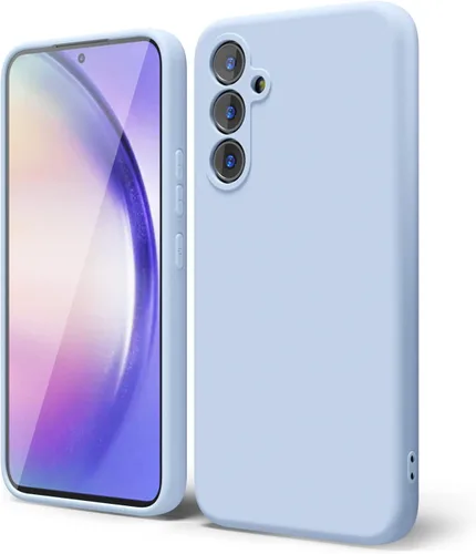 Vista 136 de oakxco Funda para teléfono Samsung Galaxy A12 con agarre de silicona líquida, linda delgada fina suave cubierta de gel de goma TPU lisa para mujeres