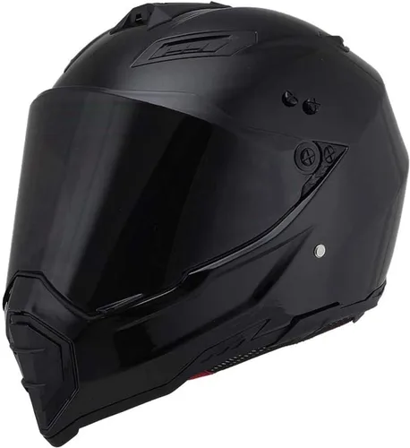 Vista 4 de Casco dual deportivo para motocicleta todoterreno y cuatrimoto - Certificado por el departamento de transporte de EE. UU. (DOT)