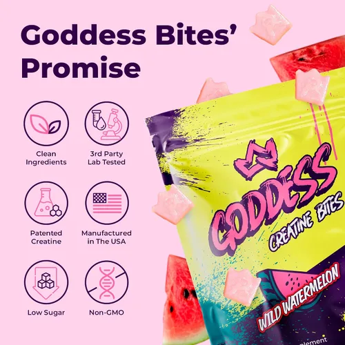 Vista 6 de Primal Queen Goddess Gomitas de Creatina – Creatina masticable baja en azúcar para mujeres Construye glúteos y músculos, recuperación más rápida