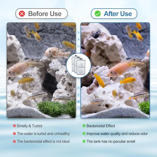 Vista 6 de Paquete de 8 cartuchos de filtro PF-S compatibles con filtros de alimentación Silenstream PF10, cartucho de carbón de acuario de reemplazo