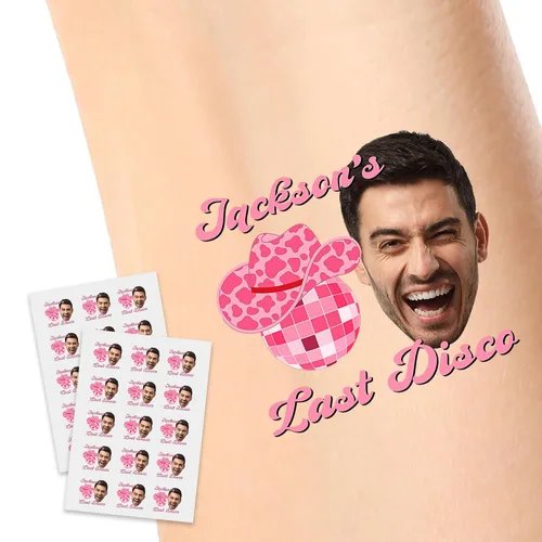 Vista 31 de Tatuajes temporales personalizados, tatuajes de flores de nacimiento personalizados para cumpleaños, boda, despedida de soltera, 1 juego de 15