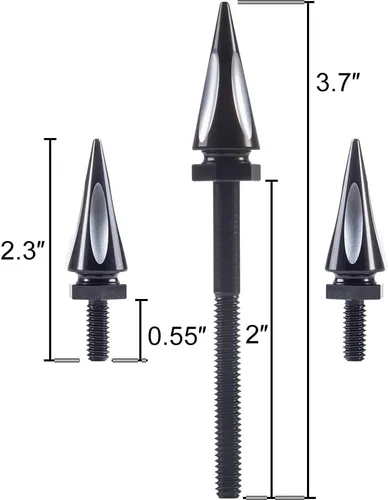 Vista 2 de Tornillos negros para parabrisas para modelos Harley Touring (Street Glide 2014+)