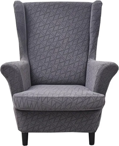 Vista 27 de HZDHCLH Fundas para silla de ala de 2 piezas, fundas de silla de ala de elastano elásticas para sillón del salón, fundas lavables para sofá