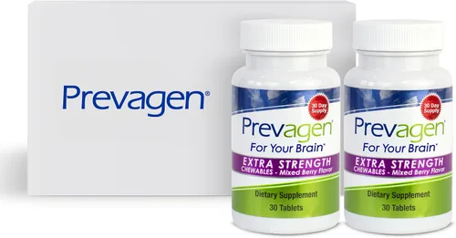 Vista 13 de Prevagen - Masticables de bayas mixtas de fuerza regular con caja de almacenamiento, 1 paquete