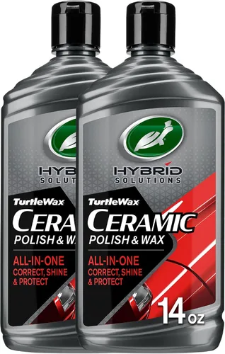 Vista 8 de Turtle Wax 53412 Hybrid Solutions - Pulidor y cera de cerámica, elimina arañazos de automóviles y marcas de remolinos, proporciona repelencia al