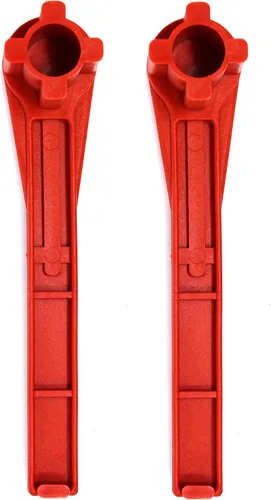 Vista 7 de JSP Manufacturing Llave de gas y bung llave de tambor sólido sin chispas (rojo) (1)