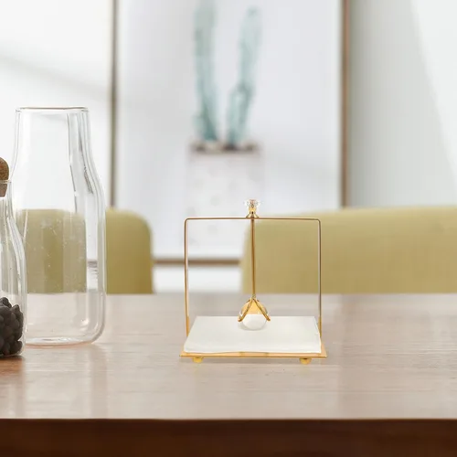 Vista 7 de Metal Napkin Holder for Tabletop Rustic Dinner Napkin Stand Square Design for Kitchen and Dining Room Decor