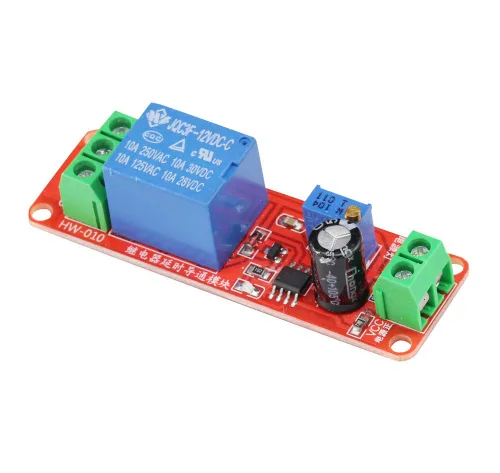 Vista 2 de 3 unids NE555 DC 12V 0-10 segundos temporizador de retardo ajustable relé interruptor módulo convertidor corriente constante para sistema de control