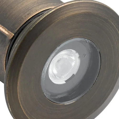 Vista 3 de Kichler 12V MR8 Empotrable en el suelo Basic Trim Centennial Latón, 2.00x3.00x2.00