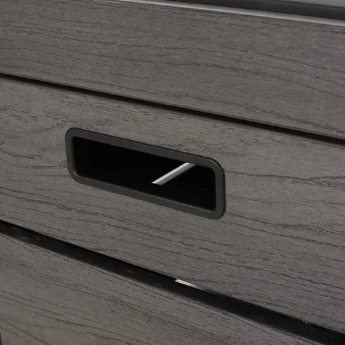Vista 7 de Christopher Knight Home Archie Outdoor - Fogata cuadrada de 40,000 BTU, color gris