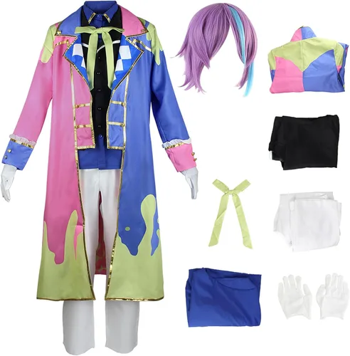 Vista 7 de TMSREBU Kamishiro Rui Cosplay Uniforme Escolar Proyecto Sekai Colorido Etapa Traje Traje Halloween Conjunto Completo