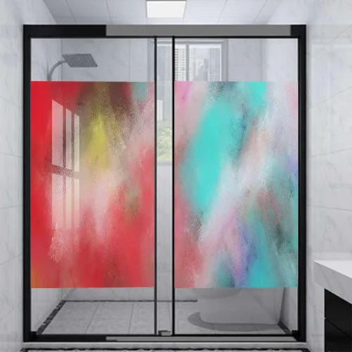 Vista 13 de Película de vinilo morado para ventana, cubierta estática para ventana de puerta, calcomanías tintadas para ventana, privacidad esmerilada