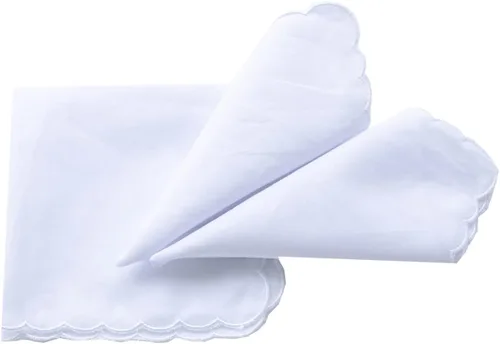 Vista 7 de La closure Pañuelo para mujer, bonito bordado blanco